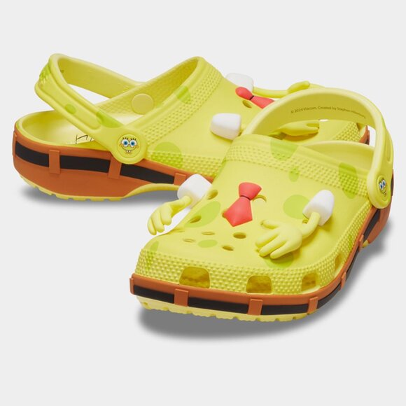CROCS SpongeBob Womens 9/ Mens 7 NWT - Picture 1 of 1